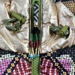 Farm Rio Tropical Puffer Metallic Coat Jacket Multicolor Size XS Photo 2