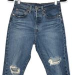 Levi's Levi’s 501 High Rise Skinny Jeans Distressed Size 26 Photo 6