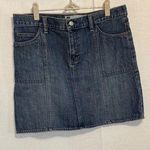 Gap Denim Mini Skirt Dark Wash w/ Pockets Casual Everyday Size 10
RN 54023 Photo 0