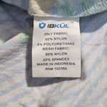 Ibkul Womens Blue White Striped Floral 1/4 Zip Pullover Small‎ Photo 5