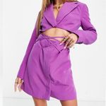 Topshop NWOT Purple Cut Out Blazer Dress Size US 6 Photo 0