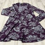 Anthropologie  Paisley Mock Neck Mini Dress Size Medium Photo 8