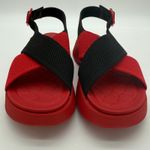 Vivaia Kara AdaptAll Sport Ruby Red Black Knit Comfort Lightweight Sandals 8.5 Photo 3