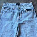 Missguided  Riot Light Blue Women's High Rise Distressed Mom Jeans Size US10R Photo 1