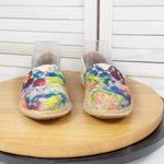 Toms Multicolor Crochet Espadrilles Flats Slip On Shoes Size 6.5 Photo 3