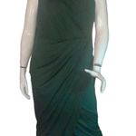SheIn Dark Green One Shoulder Dress Photo 0