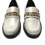 ZARA NEW  Low Heel Chain Loafers 39 White Photo 4