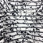 Parker Silk Black White Print Mesh Mini Skirt Photo 7