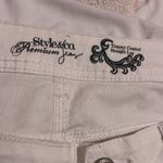 White tummy control straight leg jeans Size 14 Photo 6