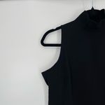 Costume National Womens Black Mock Neck Sleeveless Wool Sleek Midi Dress Size 38 Photo 4