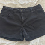 Time & Tru  Cuffed Black Denim Shorts size 16 Photo 0