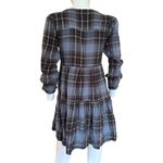Urban Outfitters  XS Long Sleeve plaid Flannel button up mini dress​​​​​ Photo 7