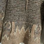 Free People Fair Isle Sweater Gray Tan Size S Photo 4