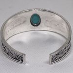 Bohemian Fashion Cuff Bangle Bracelet Simulated Turquoise Coral Silver Photo 3