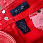 Delia's Red Stonewash Skinny Jeans sz 1/2 Photo 2