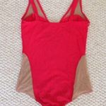 Solemio RED AND NUDE BODYSUIT TOP Photo 2