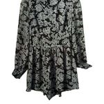 Bethany Mota Floral Black and White Women's culotte dress Photo 0