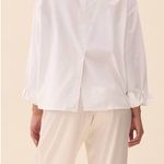 Djerf Avenue NWOT  Breezy Shirt in White Photo 1