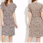 Tory Burch Women's Glady Animal Print Short Flutter Sleeve Dress Photo 1