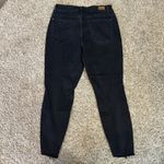 Judy Blue  Jeans Womens Size‎ 14W Skinny Fit Distressed Raw Hem Black Cheetah Photo 4