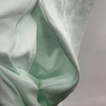 Vintage Lorraine Robe Satin USA Long Tie Waist Lace Trim Pockets Green Medium Photo 1
