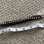 J.Crew Bejeweled Tassel Felt Braided Black Bracelet with Cubic Zirconia Stones GUC Photo 8