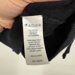 C Wonder Black Knit Sweater Cream Bow Applique Crew Neck Long Sleeve Size S Photo 3