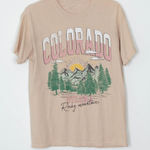 Full Tilt  Oversized‎ Colorado Graphic Tee Shirt Women's Size Small Photo 0