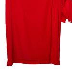 Old Navy V Neck Pockets Roll up Tab Long Sleeve Shift Dress Red Women Large Photo 4