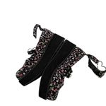Demonia  Sprite Floral Platform Heart Mary Jane Shoes Photo 6