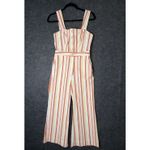Maeve Anthropologie  Portside Colette Jumpsuit White Stripe 6P Petite Photo 8