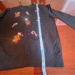 Victoria Harbour Black Christmas Sweater Sequin Gingerbread Candy Cane Size L Size L Photo 7