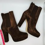 Paige  Chocolate Suede round Pointed Kyra Ankle Boots  size 10.5 Photo 8