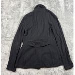 James Perse  Standard Black Cotton‎ Knit Shawl Collar BlazerJacket Womens Medium Photo 6