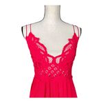 Free People  Adella Slip Dress in Bright Red Size S Photo 5