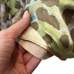 Hoaglund NY Halter Animal Print Beaded Maxi Gown Formal Dress Size 8 Green Photo 12