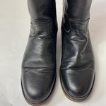 Dan Post  black leather pull on boots size 8.5 Photo 1