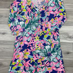 Lilly Pulitzer Amberly Swing Iris Blue Casa Azul T-Shirt Shift Swing Dress Sz M Photo 0