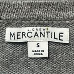 J.Crew Mercantile Alpaca Blend Gray Lace Trim Cuffs Cardigan, Sz Small Photo 10