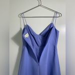 Sachin + Babi  periwinkle, draped tulip dress. Spaghetti straps. 4 Photo 11