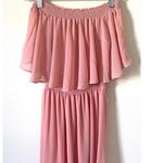 Show Me Your Mumu  Strapless Off Shoulder Maxi Dress Pink Size XXS NEW Photo 4