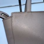 Kate Spade New York Owl Top Handle Crossbody Bag Taupe Saffiano Leather Photo 5