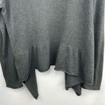prAna  Women's Gray Open Front Sweater waterfall front size Large Photo 6