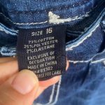 Wired Heart Western Midrise Embroidered Pockets Cowgirl Bootcut Jeans size 16 Blue Photo 6