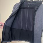 Athleta Fitted Victory Hoodie Fleece Lined Gray Black XS Excellent Condition Photo 7