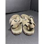 Sorel  Out N About Plus Womens Size 9 Green‎ Nubuck Leather Slingback Sandals Photo 7