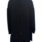 Elizabeth and James  Black Long Sleeve Tunic Ruffle Dress Photo 2