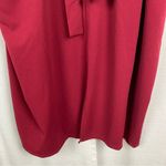 Eloquii  Burgundy Deep Red Tie Front Midi Skirt Sz.28W Photo 4