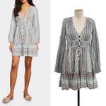 Veronica Beard  Suzie‎ Striped Mini Dress Long Sleeve Multicolor Size XS Photo 1