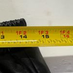 Mittoshop  faux leather M black joggers pull on casual drawstring fall winter Photo 8